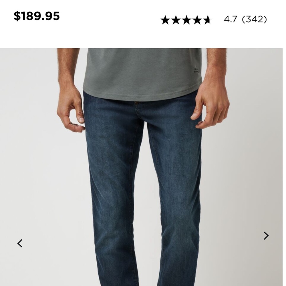 NWT Travis Mathew legacy dark denim jeans
